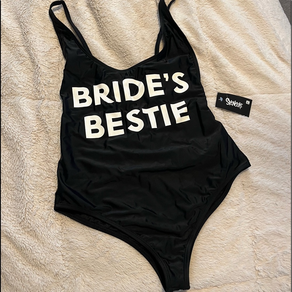 NWT ‘Brides Bestie’ swimsuit Sz. med